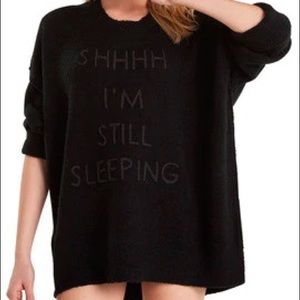 Wildfox Omen Still Sleeping Black Sweater
